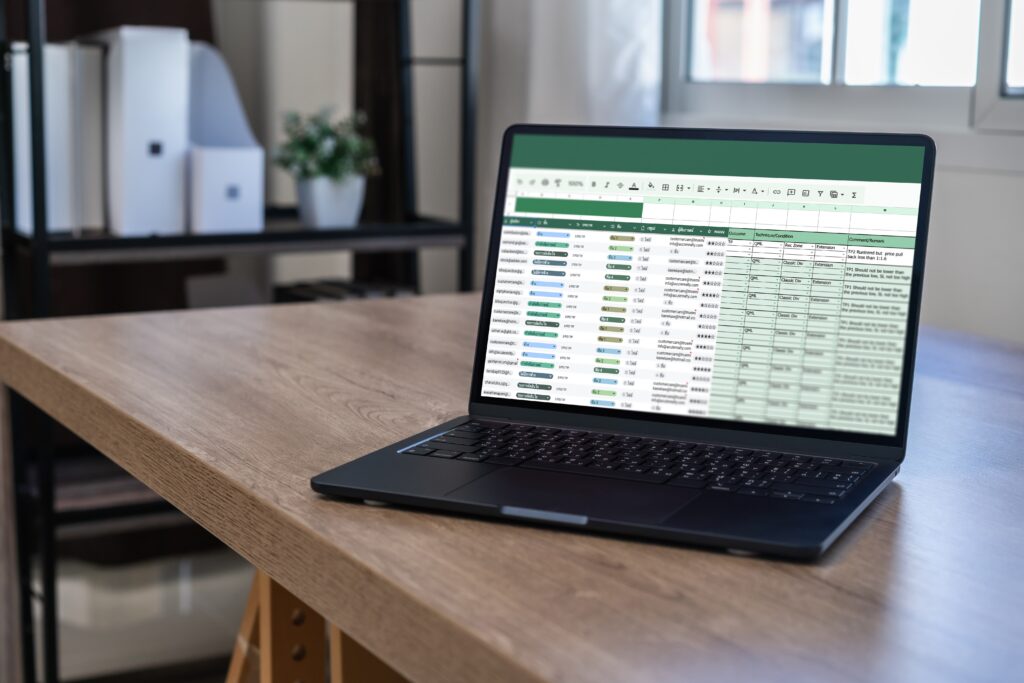 A laptop screen displaying vendor master file management best practices, properly maintained after an accounts payable recovery audit